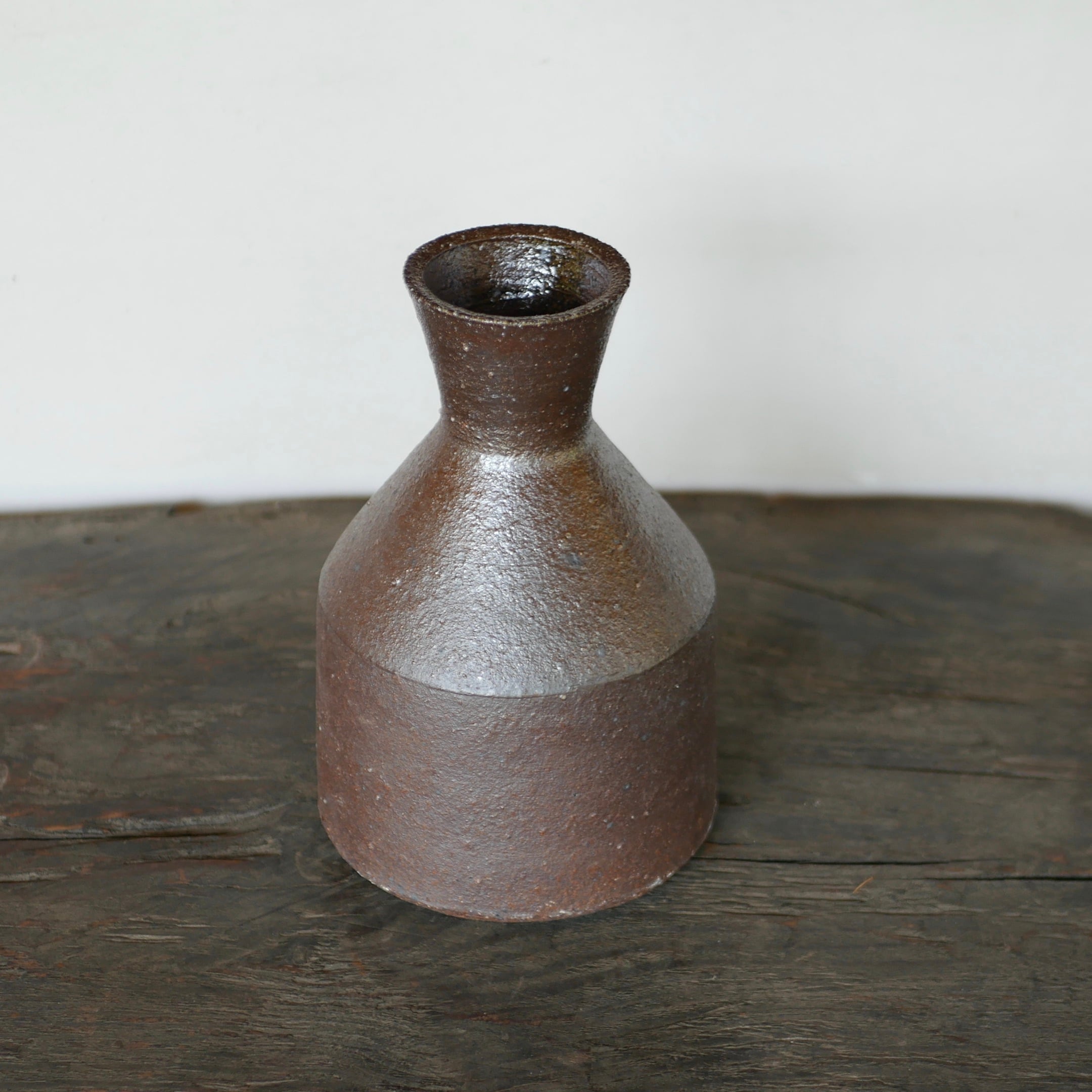 荒船焼焼き締め六角形花瓶 荒船焼焼き締め六角形花瓶 荒船焼焼き締め六角形花瓶