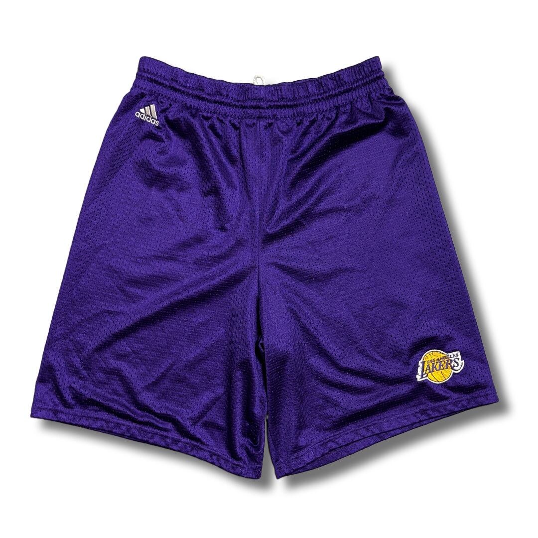 Los Angeles Lakers Logo Patch Basketball Shorts. adidas