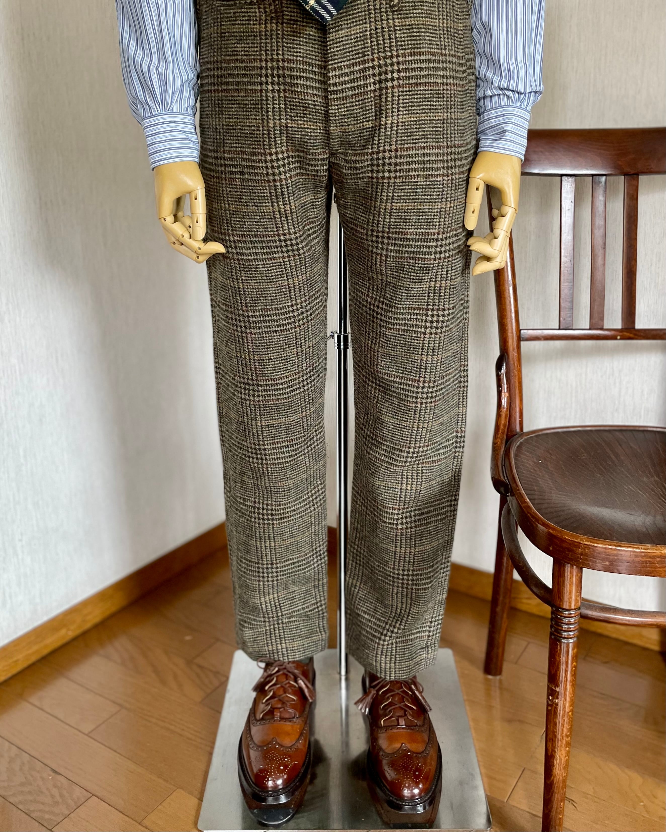 新品 RRL グレンチェックツイード ワークパンツ W31 | Room Style Store