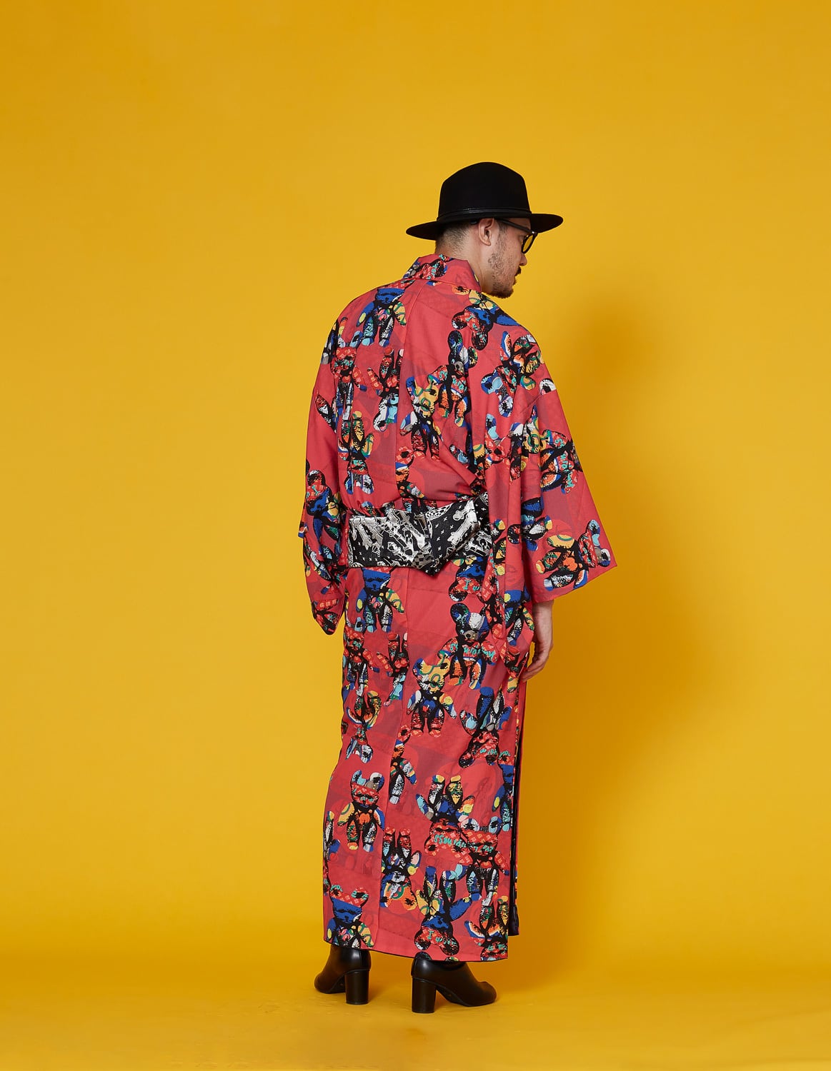 メンズ】セオアルファ浴衣「くまタン」ピンク | 重宗玉緒 WEB SHOP