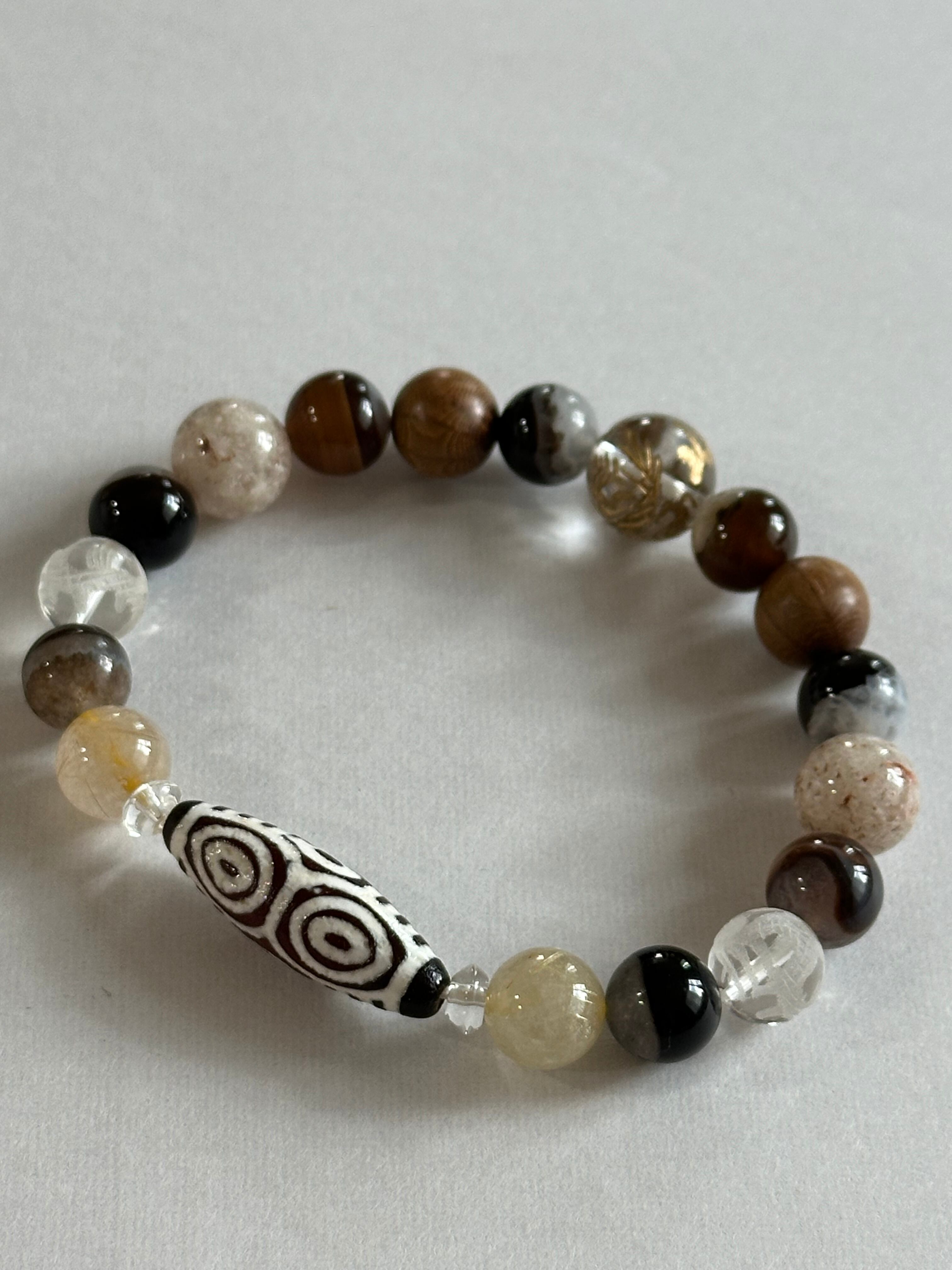 龍眼天珠のお守りブレスレット♡ | ヒマラヤンストーンの店 ひまわり