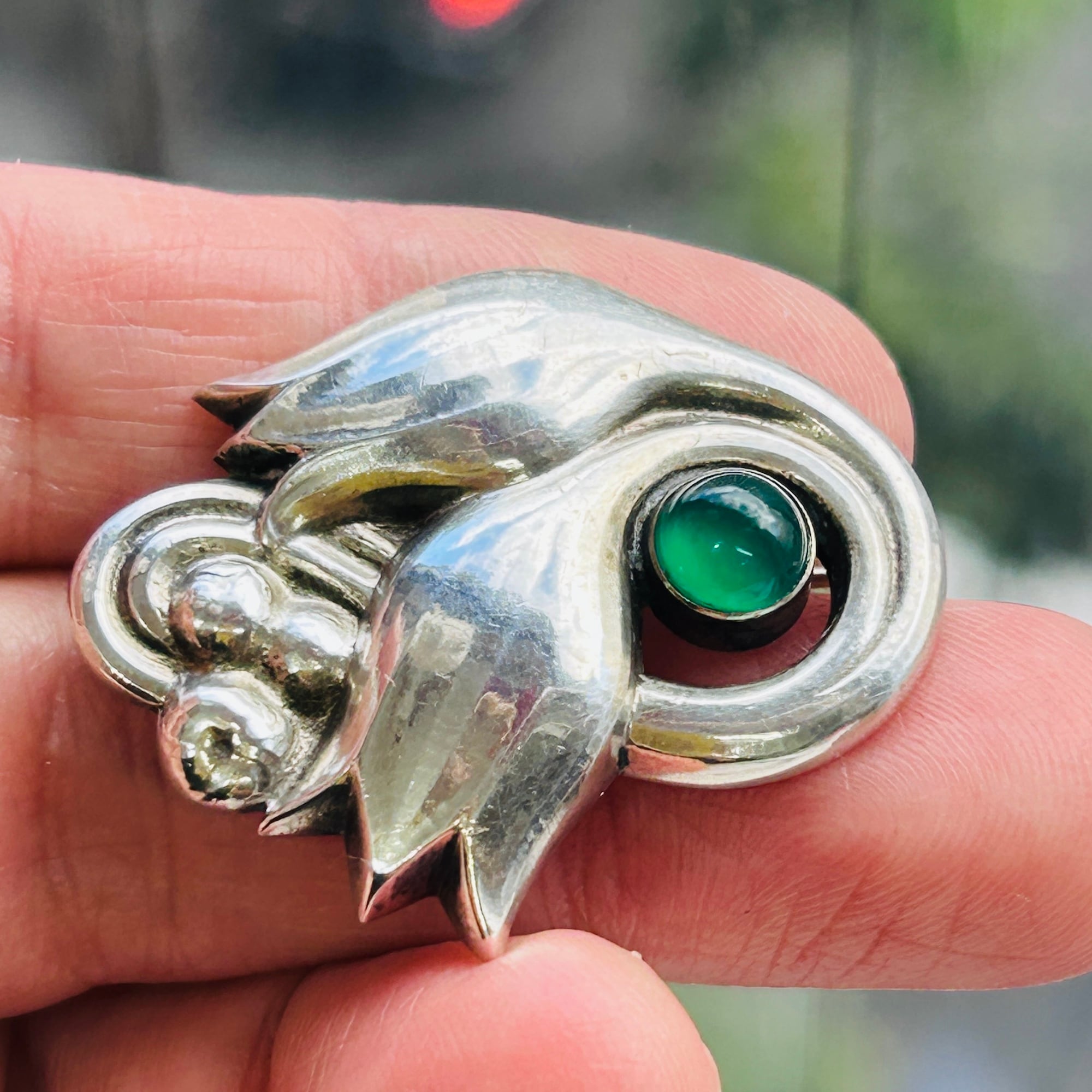 50s Georg Jensen チューリップブローチ | Milo Antiques & Vintage