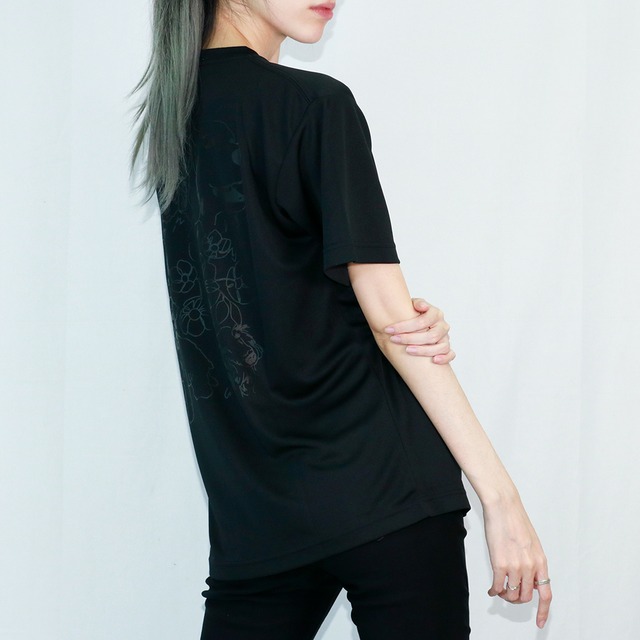 black/ドライ半袖Tシャツ