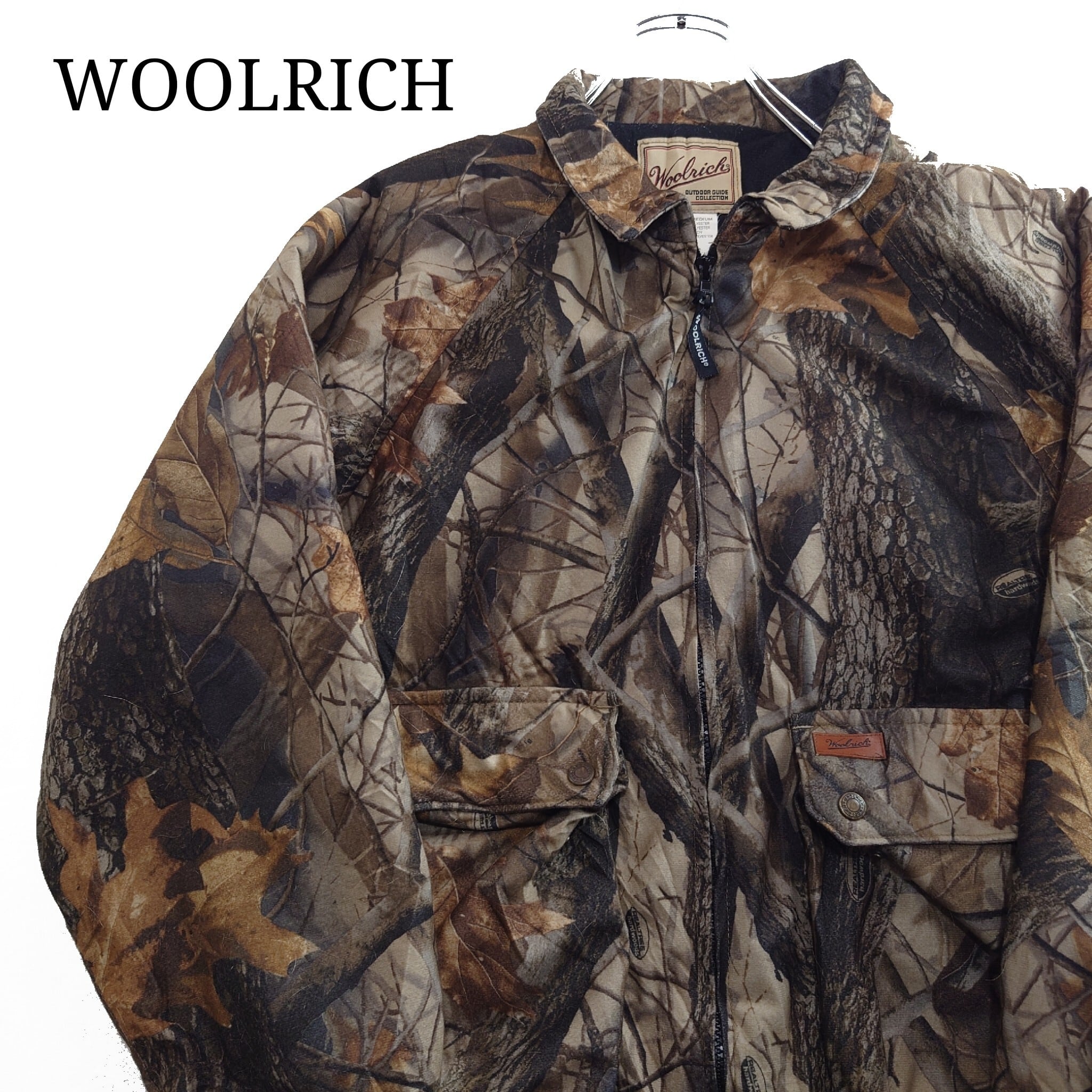 ウールリッチ WOOLRICH ミリタリージャケット 中綿 ファー ブラック L