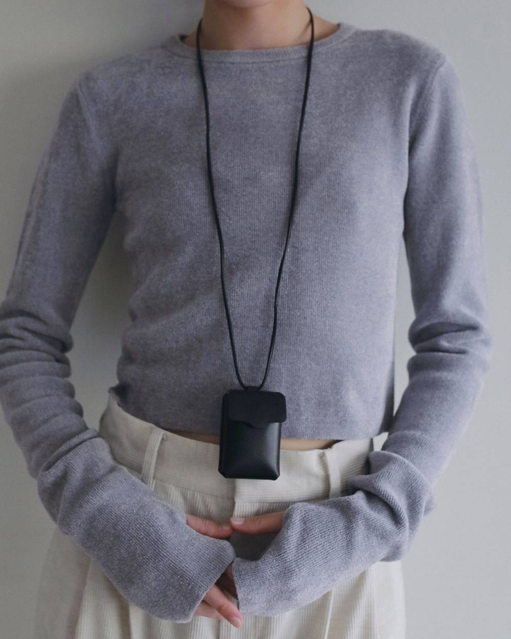 anuke(アンヌーク) Crewneck Velour Knit | サウスオレンジ｜メンズ