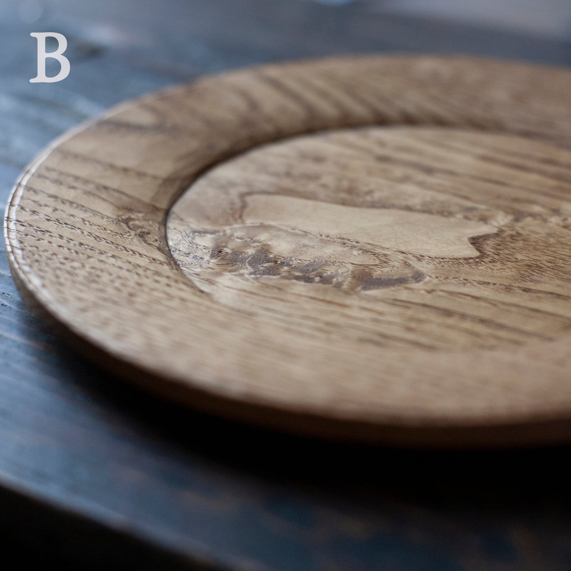 富井貴志 栗リム皿SS φ240 no.56 | くらしのギャラリー杜の街グレース店 