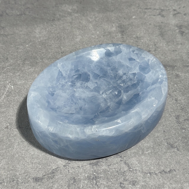 セレスタイト オーバルのうつわ 13◇ Celestite ◇ 天然石・鉱物・パワーストーン