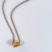 Classic Barrel Necklace -gold-