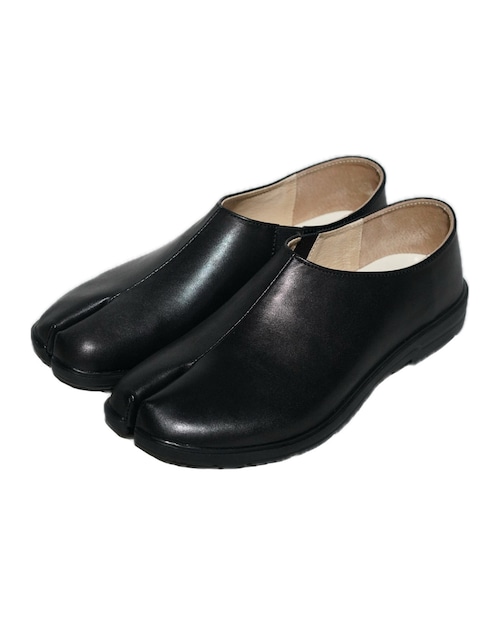 Leather "TABI" Low - Eclipse Steer 〈Black〉