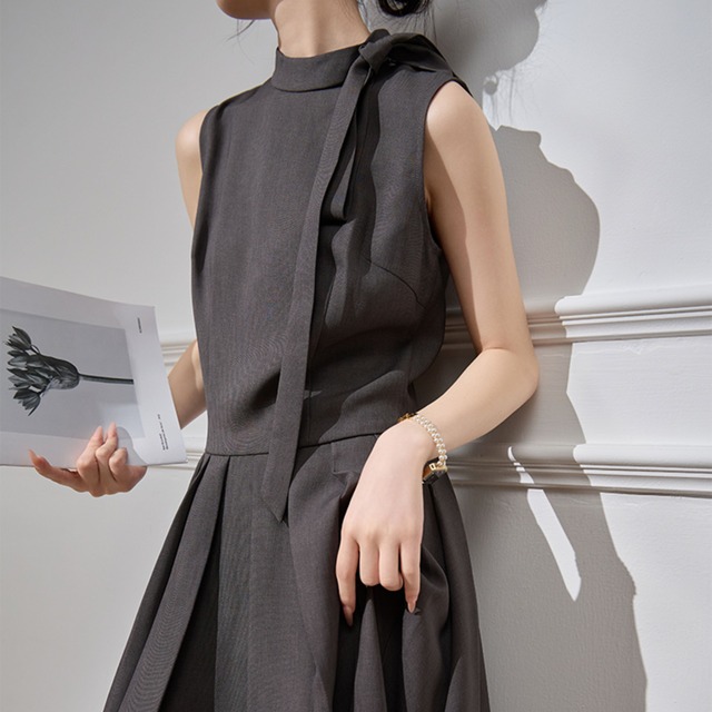 French A-line long dress LA2501234