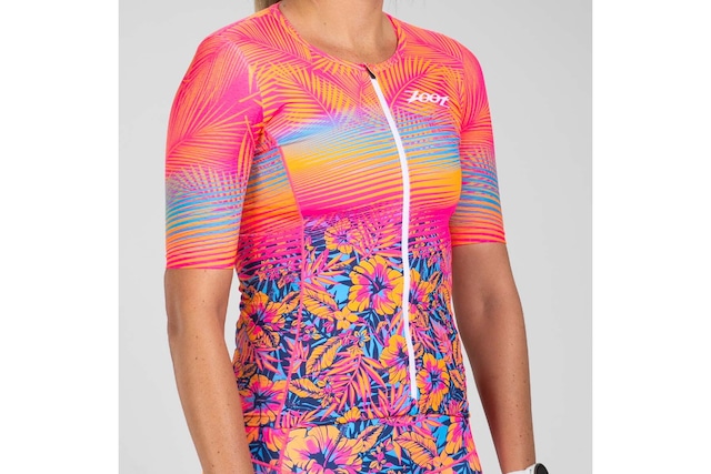 Women Club Aloha Tri Jersey セパレート トップス トライアスロン トライジャージ ZFT15057