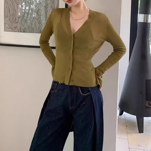 sheer cardigan 10980