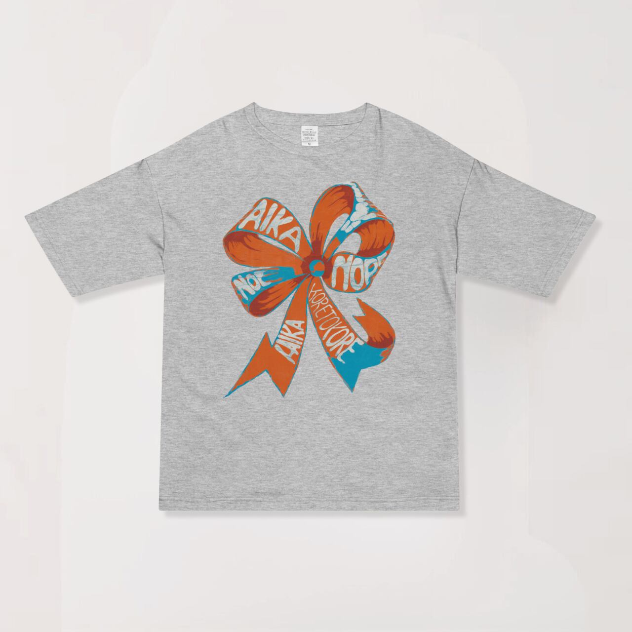 Big ribbon Big T-shirt Orange A0087