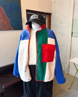 【WYNKEN 16Y】CROSS BODY FAUX FUR JACKET