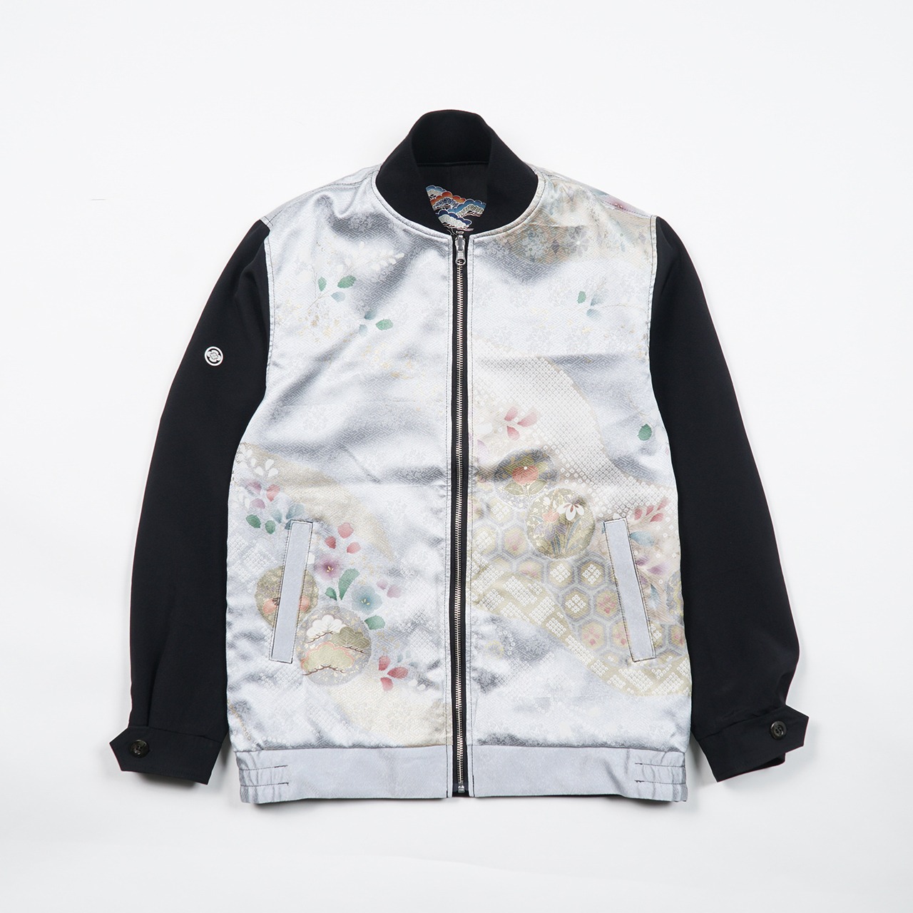 【BJK-M009】XSsize再構築リバーシブル着物ボンバー  KIMONO REVERSIBLE BOMBER JACKET