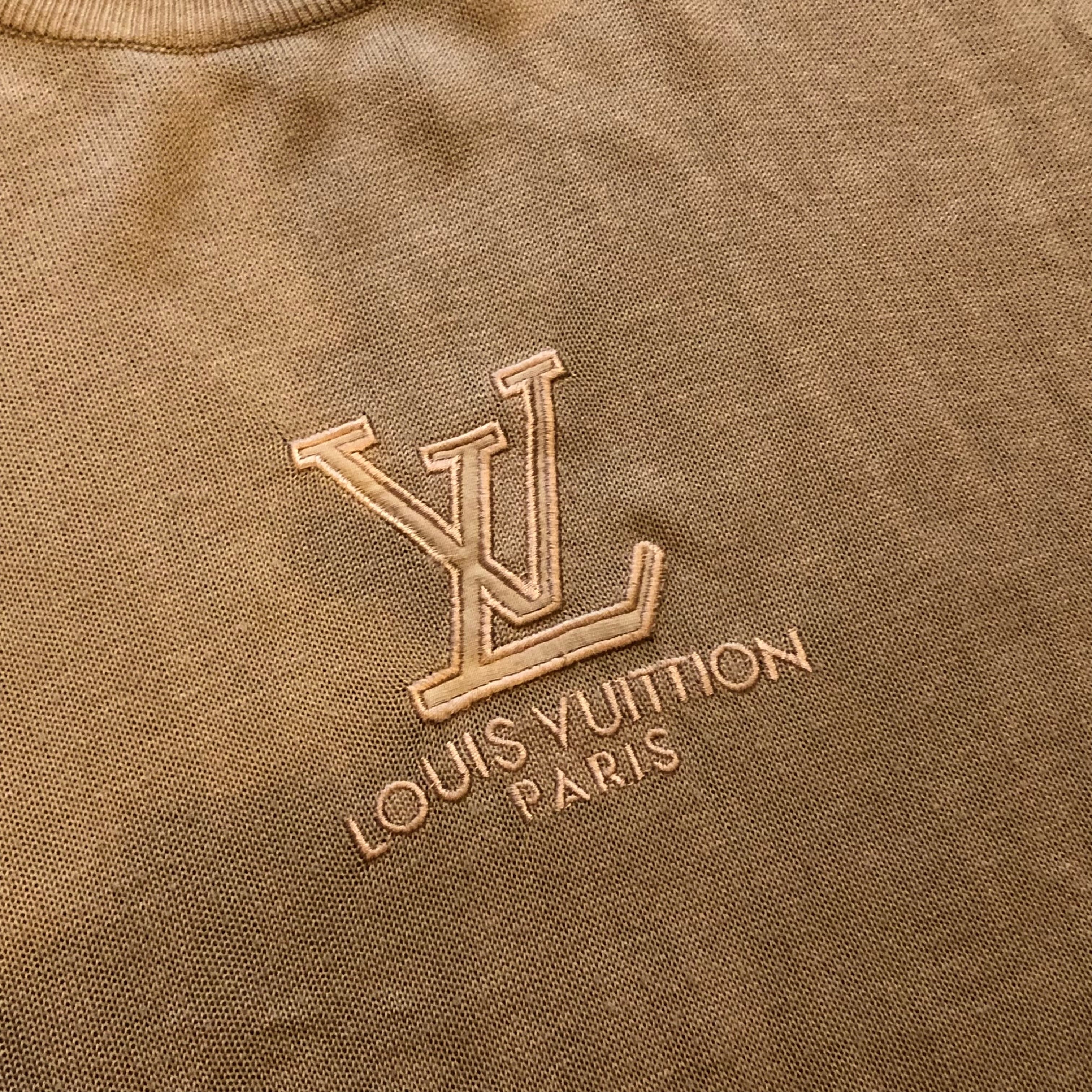 90s〜00s bootleg Louis Vuitton cotton knit t-shirt【高円寺店