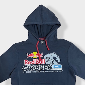 【47】レッドブル アイスクロス redbull crashed icd パーカー ロゴ プリントプルオーバー スウェット フーディー hoodie M FORTY SEVEN BRAND くすみカラー us古着