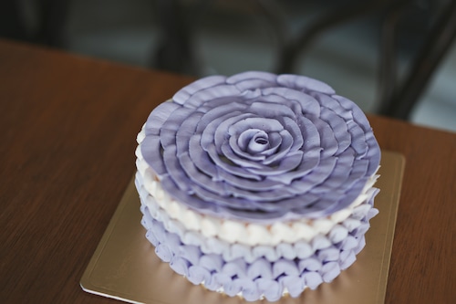 フラワーバタークリーム（紫）