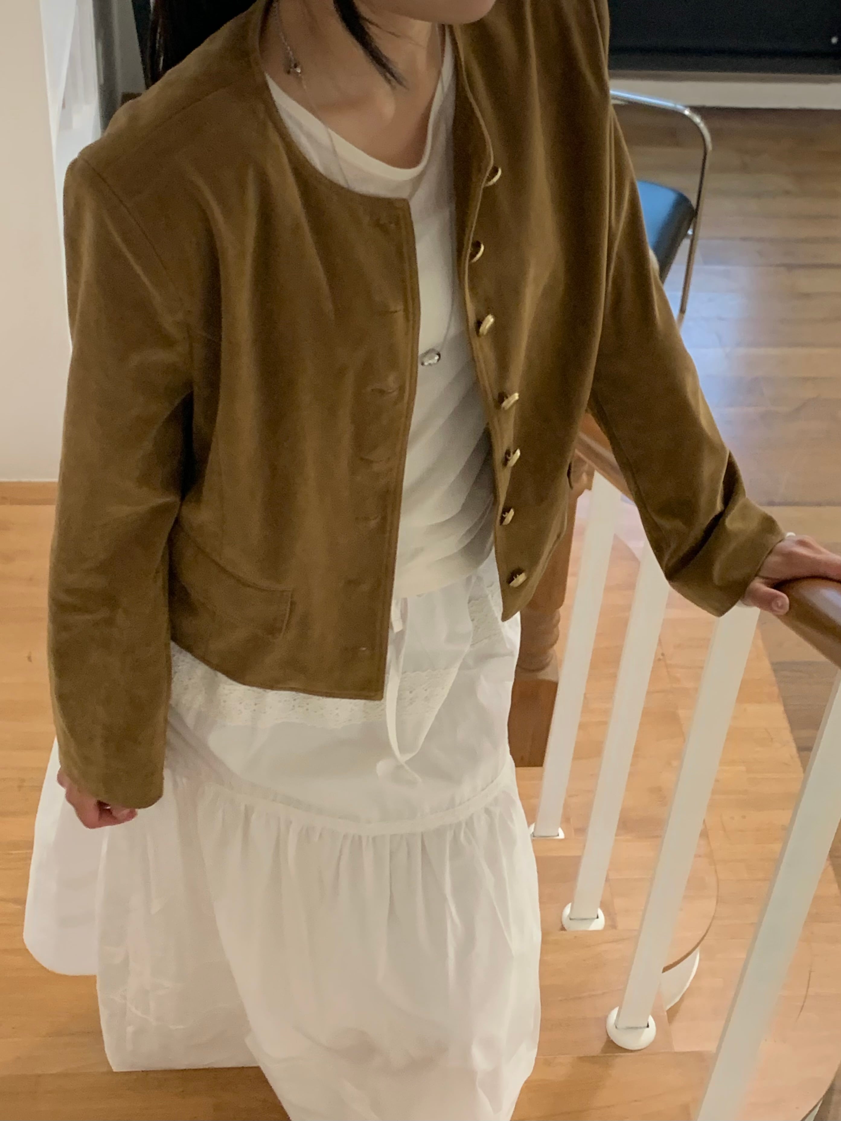 gray追加♥】 Vintage Suede Jacket | mineng マイング 公式通販サイト