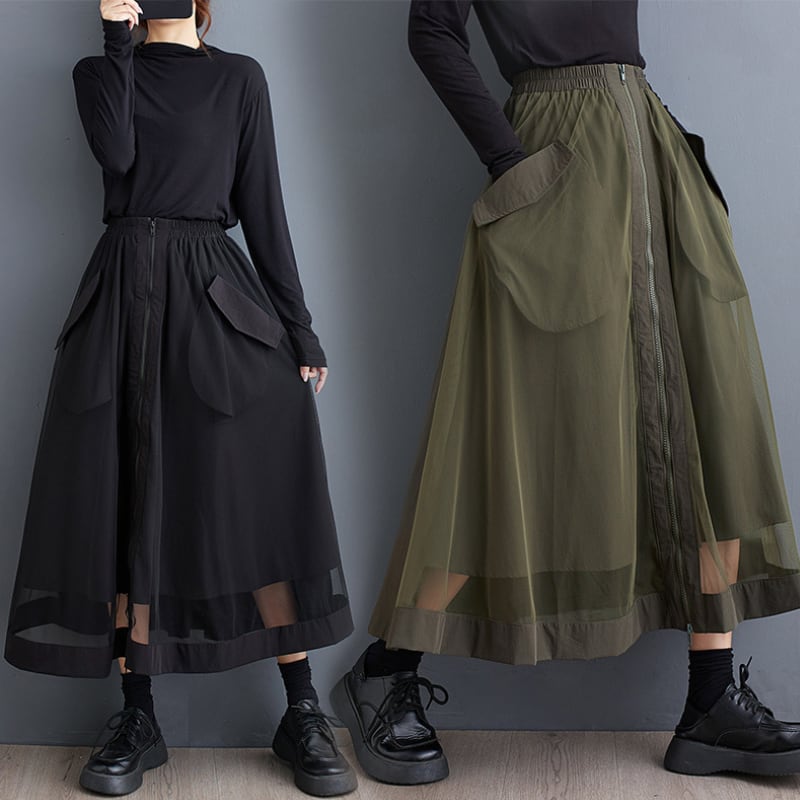 シアーチュールスカート(2色)10753