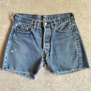 1980s Levi's 501 Selvedge Cut Off W32 Made in USA