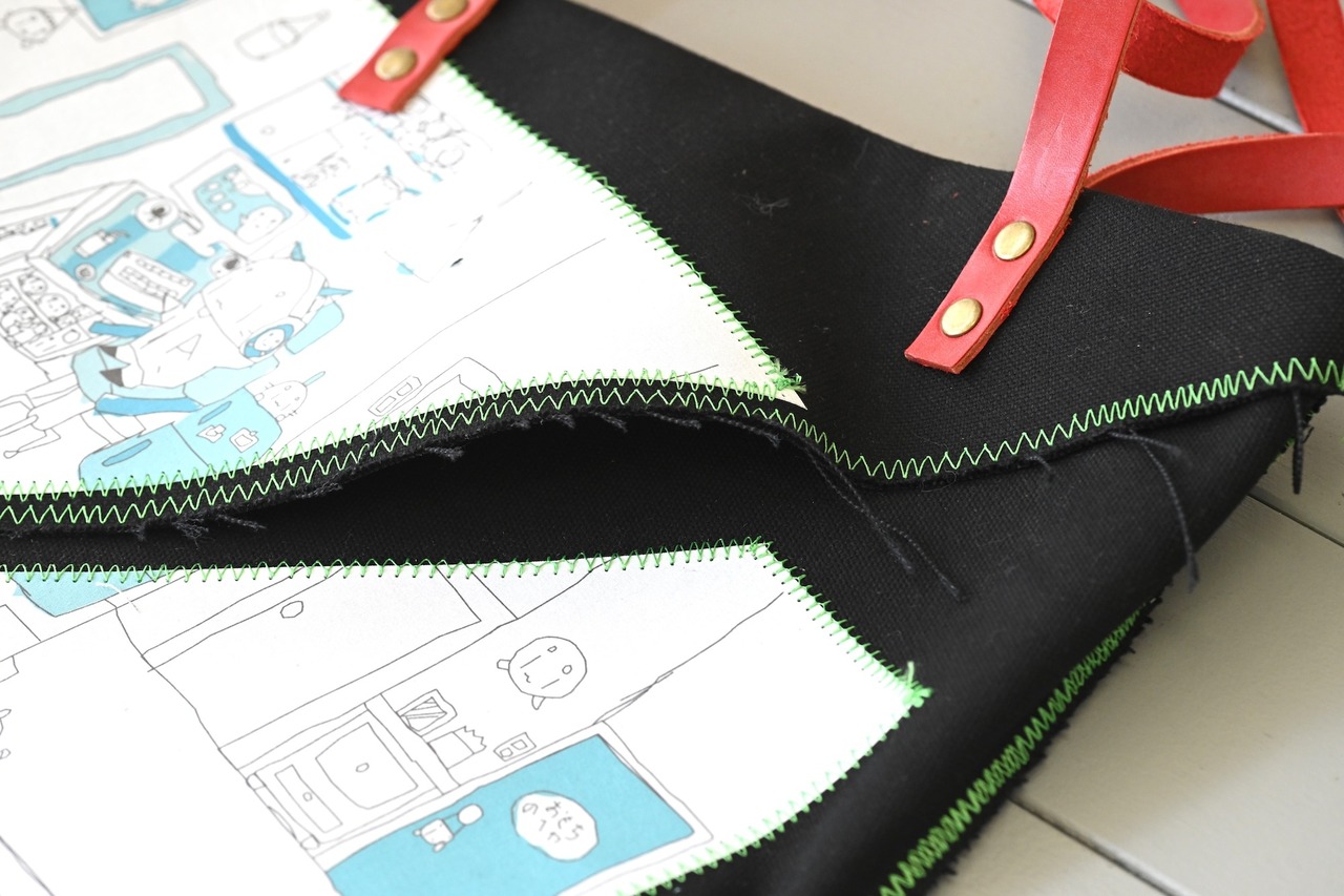 変型トート(赤)・Rio