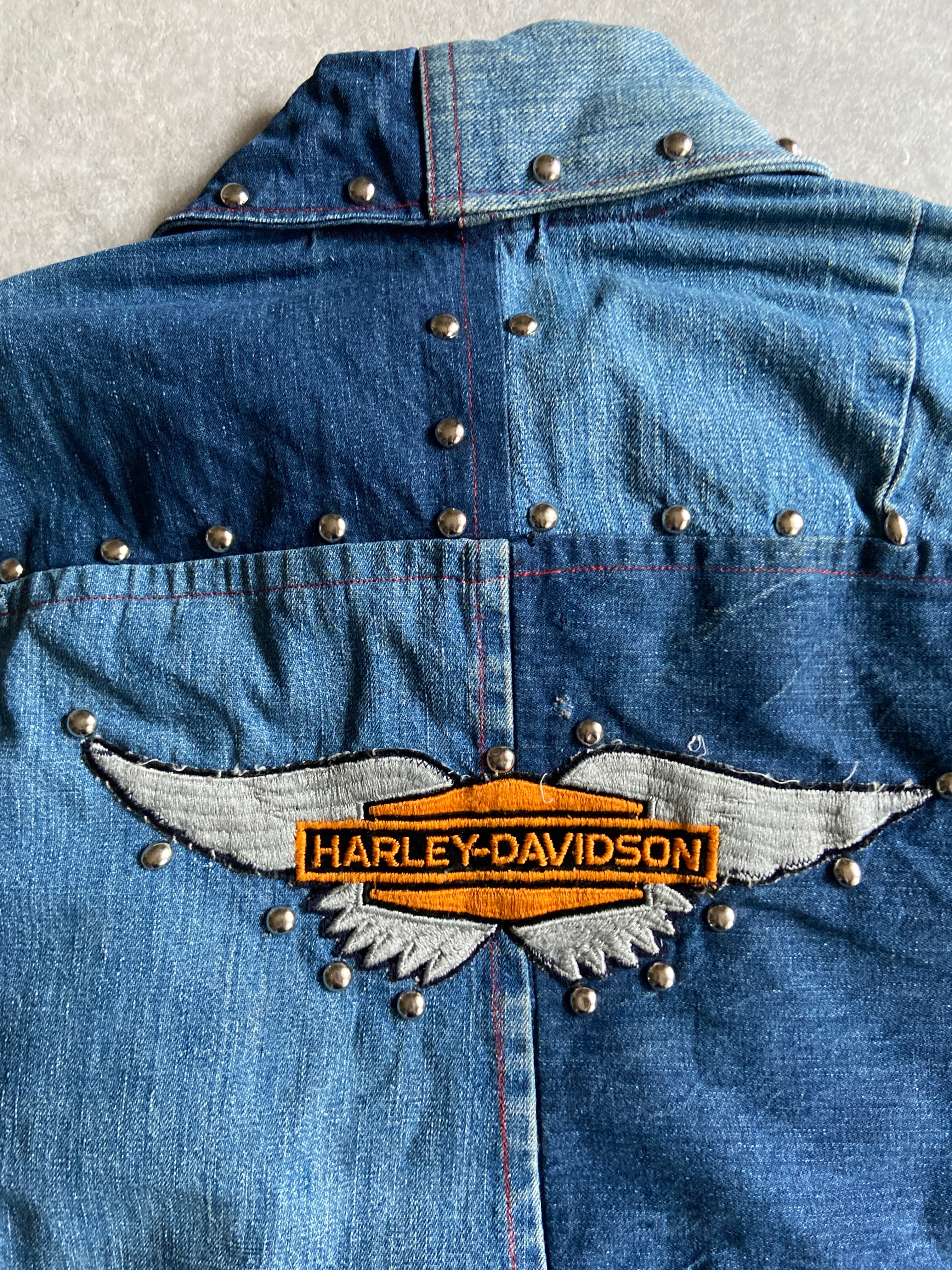 (80s) ハンドメイド デニムジャケット 1970~80s Hand Made Denim Jacket L位 G973 | ROGER'S used clothing