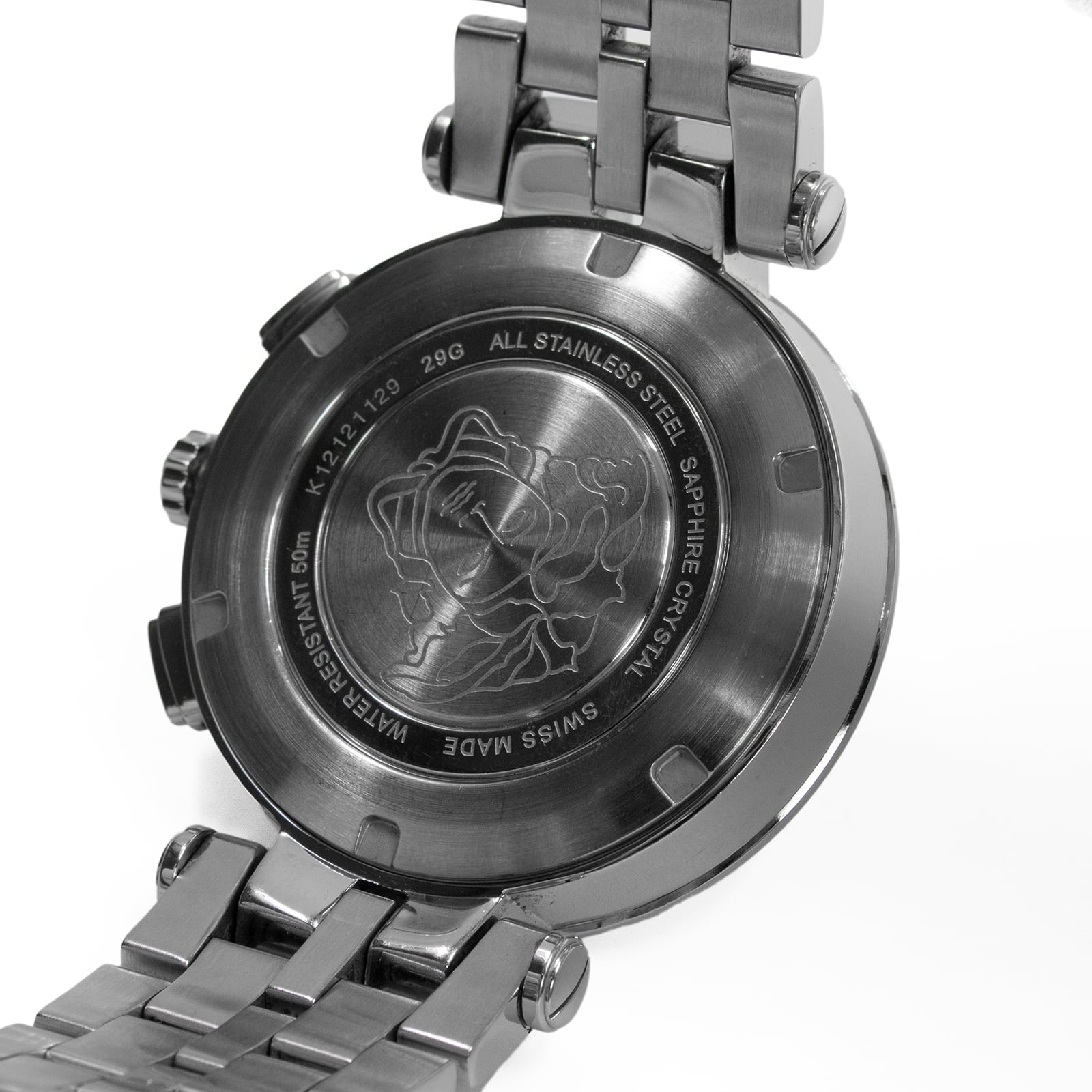 送料無料 ヴェルサーチェ 腕時計 クォーツ メンズ Vレース GMTアラーム