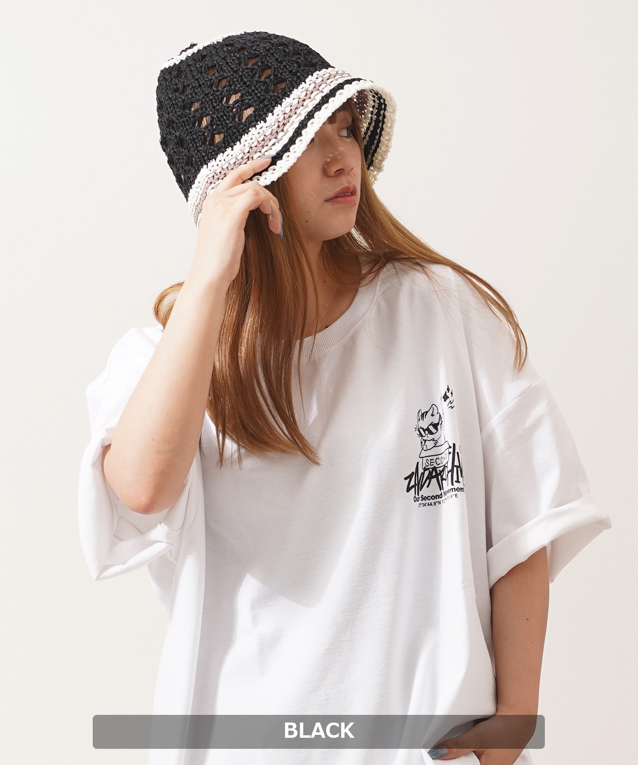 ◆サニーステッチ クロシェハット◆ch-25128