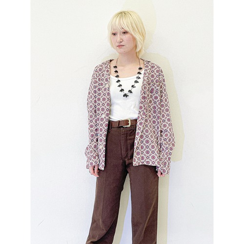 60's Vintage JC Penney Geometric Pattern Pajama Shirt