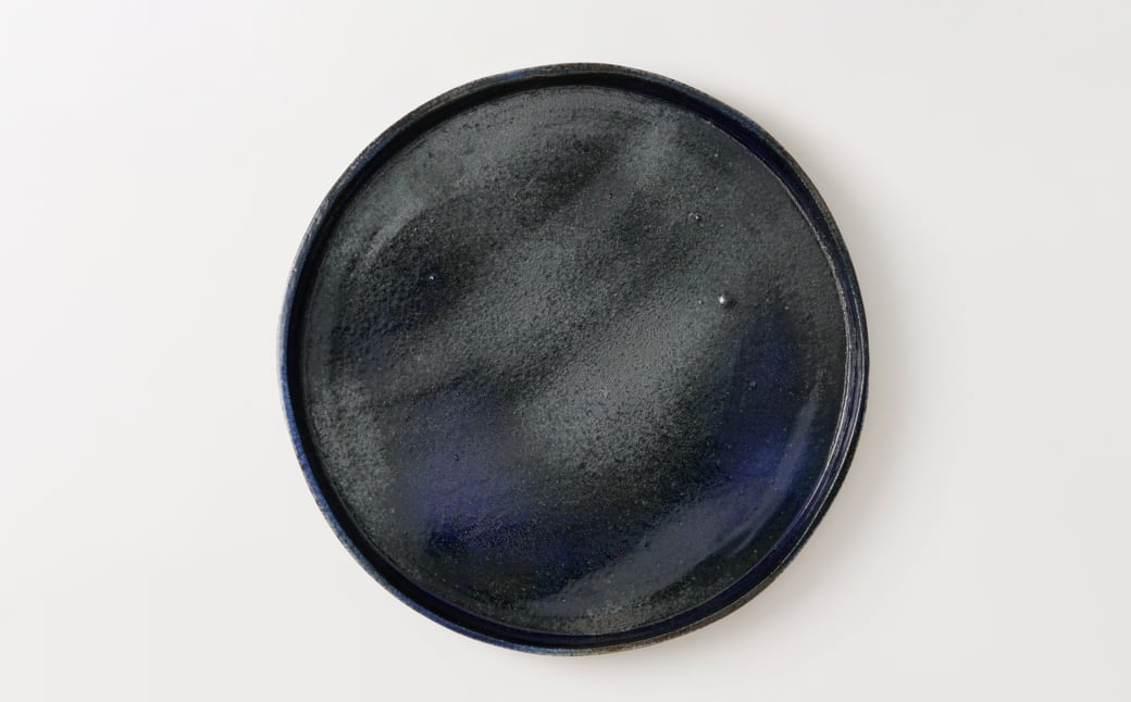 金子窯】多々良焼／七寸丸皿（縁あり） ※お好きな色をお選びください