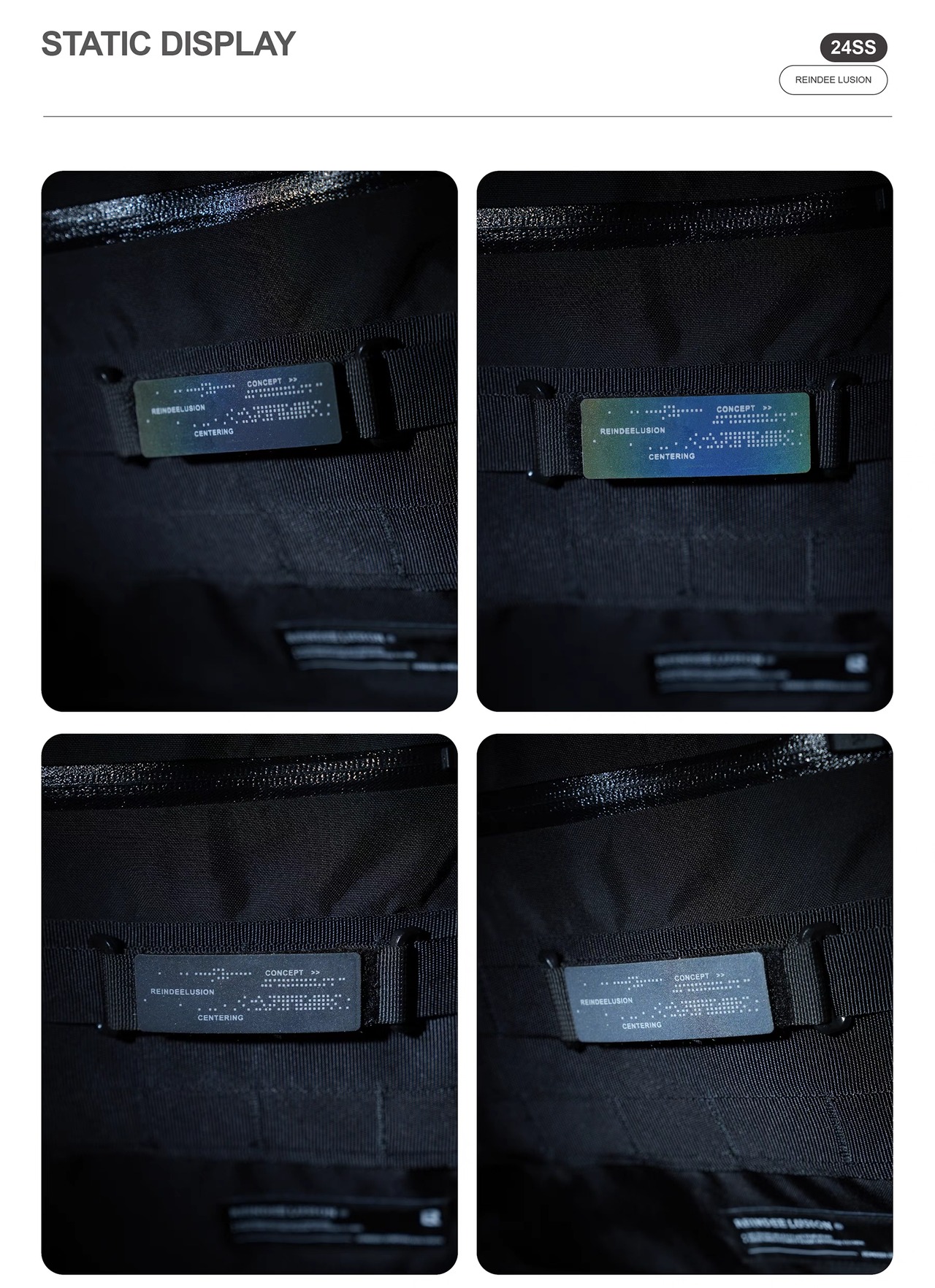 REINDEE LUSION 24SS レーザーカッティングベルクロパッチ