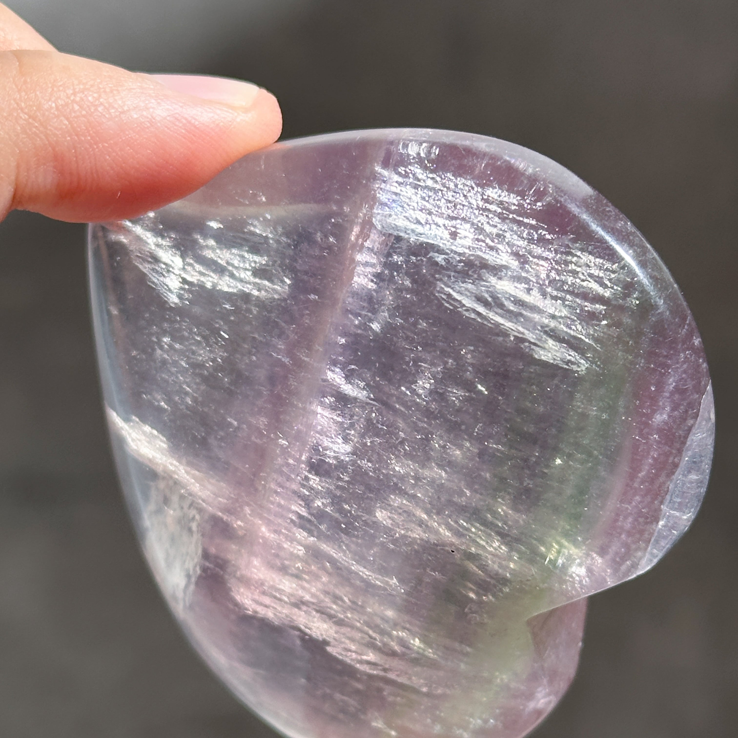 レインボーフローライト ハート32◇ Rainbow Fluorite ◇天然石・鉱物