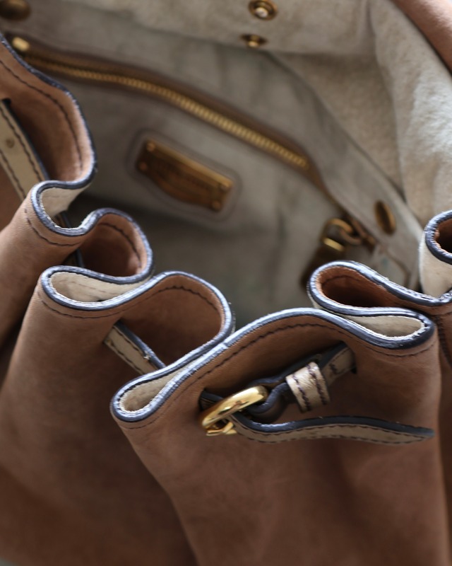 【MIUMIU】Ostrich 2way shoulder bag