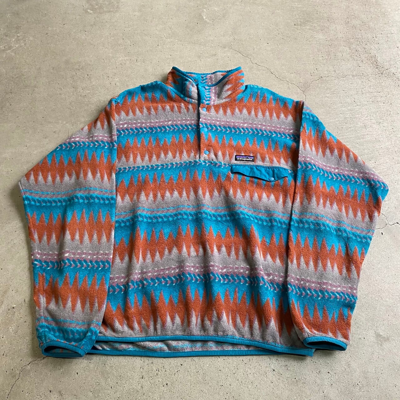 patagonia 90s シンチラスナップT カーキ ビッグサイズ