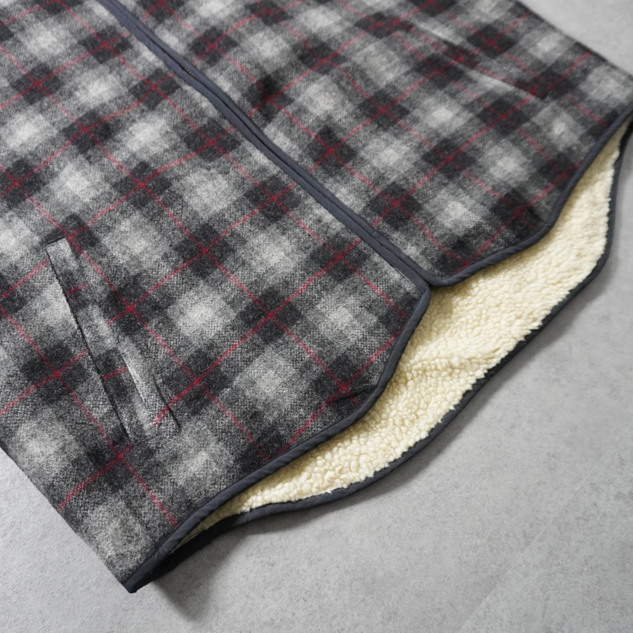 L.L.Bean Boa Lining Wool Vest XXL 古着 - 4