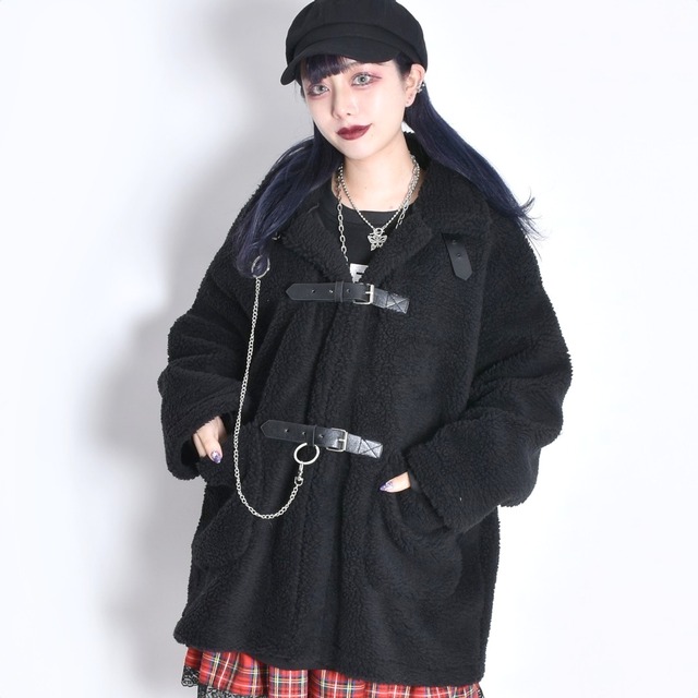 ふわもこ チェーン付きボアジャケット