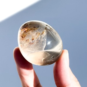 ミナスジェライス産ガーデンクォーツ レンズ05◇Garden Quartz◇天然石・鉱物・パワーストーン