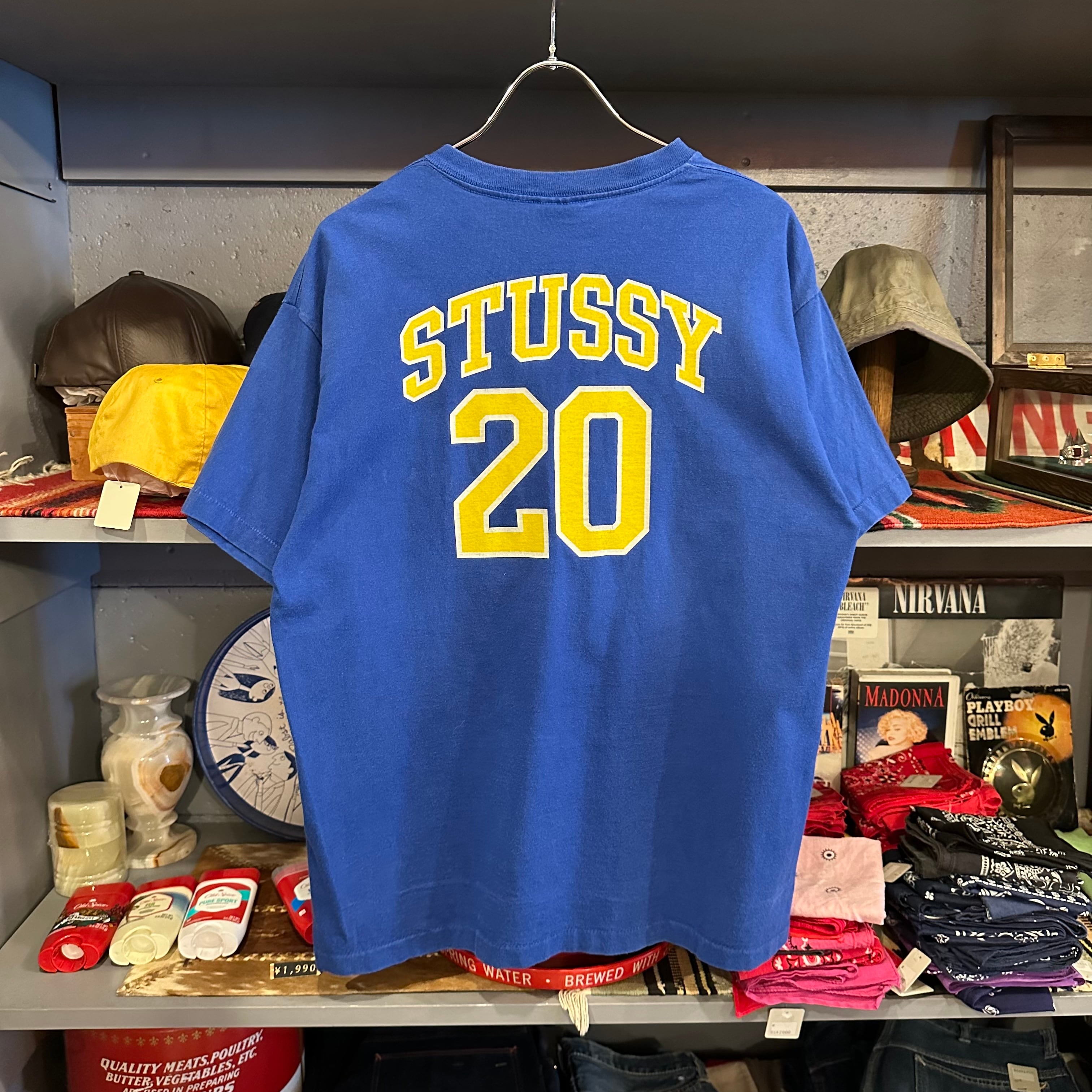 Stussy(USA)ビンテージコットンボーダーカーディガン