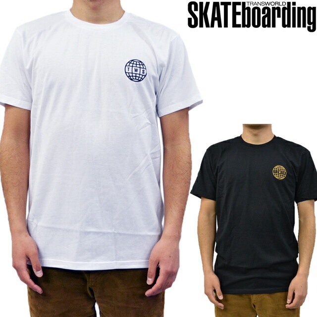 TRANSWORLD SKATEboarding MAGAZINE トランスワールド  tシャツ 半袖 スケート skateboarding BROADCASTING TEE S ホワイト