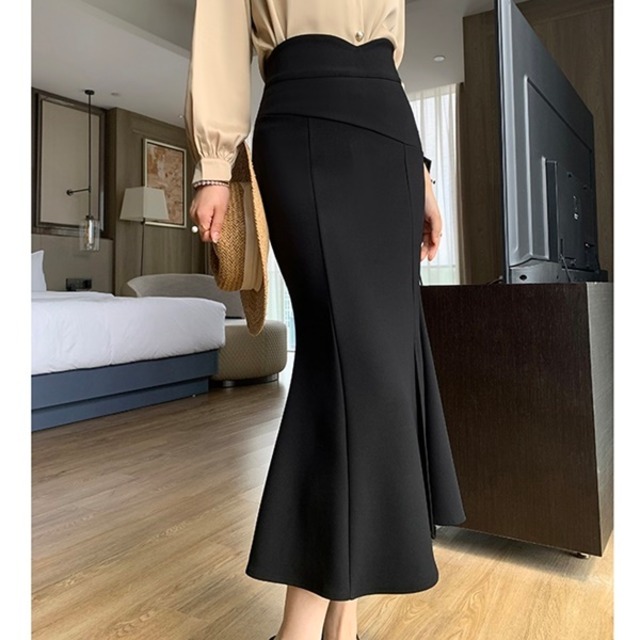 ウエストデザイン フィッシュテール スカート 228157