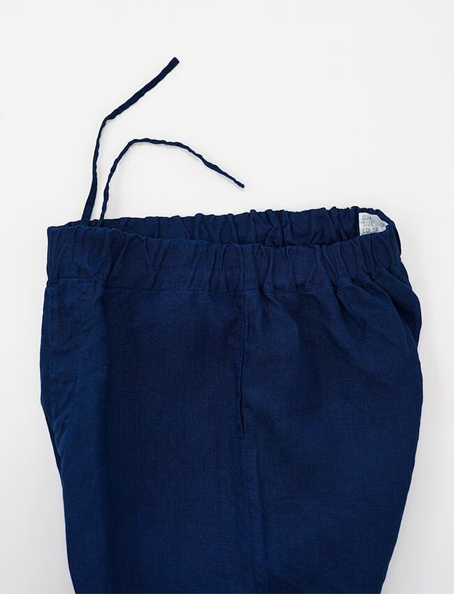 aulico : LINEN SHORT PANTS / NAVY | aulico