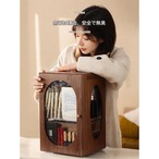 木製 メイクボックス ︱ 化粧品 収納キャビネット 無垢材 化粧品 収納ボックス デスクトップ シェルフ メイクブラシ 口紅 スキンケア 収納 ドレッシングテーブル 引き出しタイプ