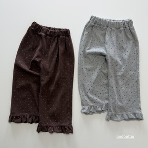 送料無料【予約】ANDBUTTER /Jr Chouchou Frill Pants