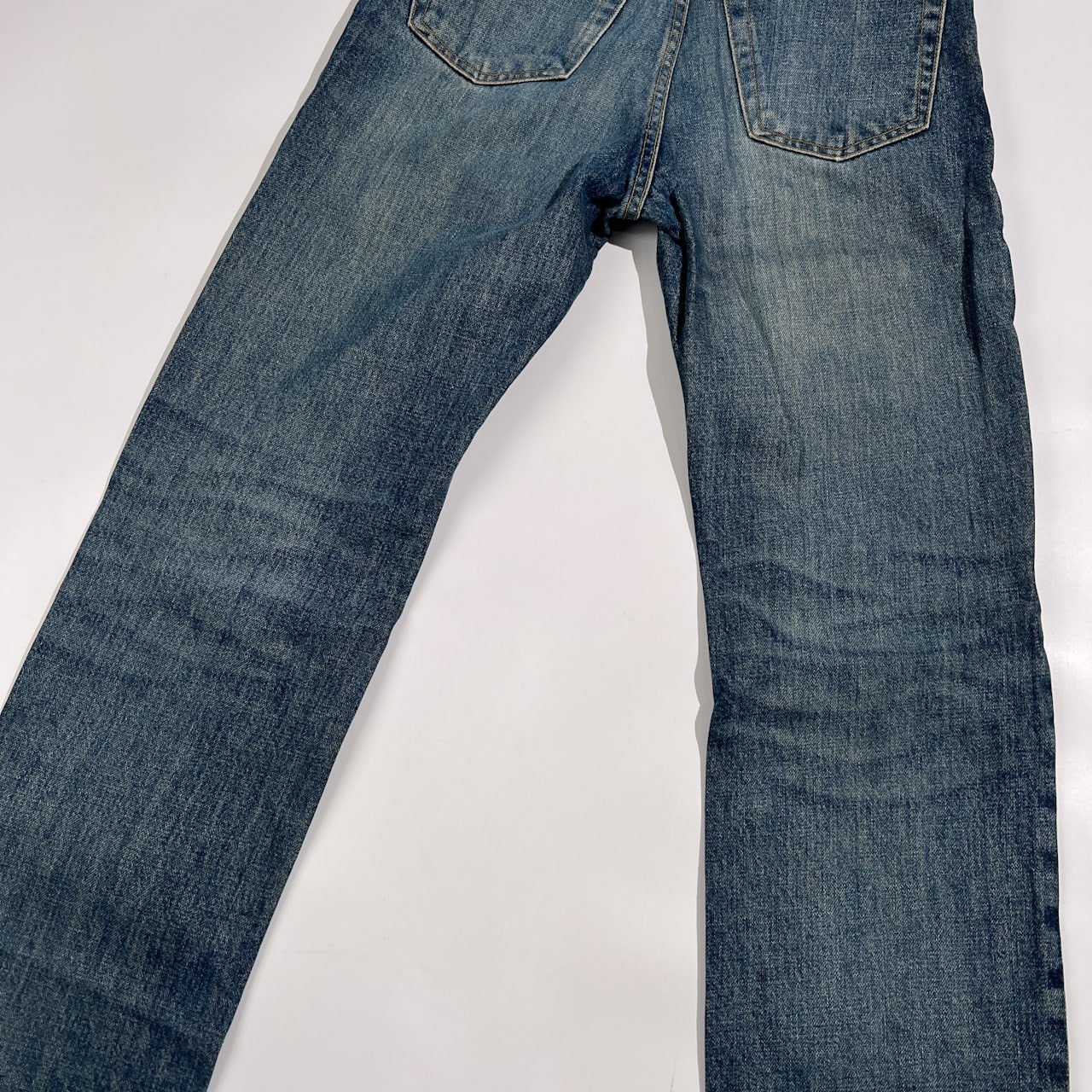 90s HELMUT LANG ヘルムートラング イタリア製 ボタンフライ ストレート デニムパンツ ジーンズ /インディゴ系 希少 アーカイブ ビンテージ