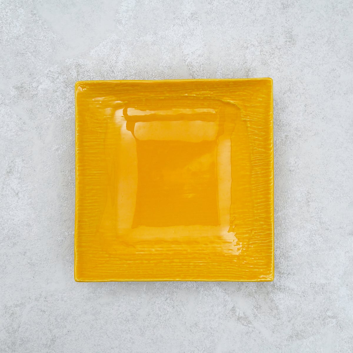 黄色正方形小皿　骨董品　磁器　10客 黄色正方形小皿 骨董品 磁器 10客 黄色正方形小皿 骨董品 磁器 10客