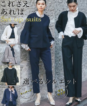 【1/23再入荷】フォーマル セレモニー スーツ 入学式 卒業式 入園式 卒園式 レディース 大きいサイズ 母 30代 40代 50代 ママ 七五三 お宮参り 秋 冬 パンツスーツ ジャケット ママスーツ 母親 フォーマルスーツ 上品 女性 きれいめ 2点セット セットアップda10425