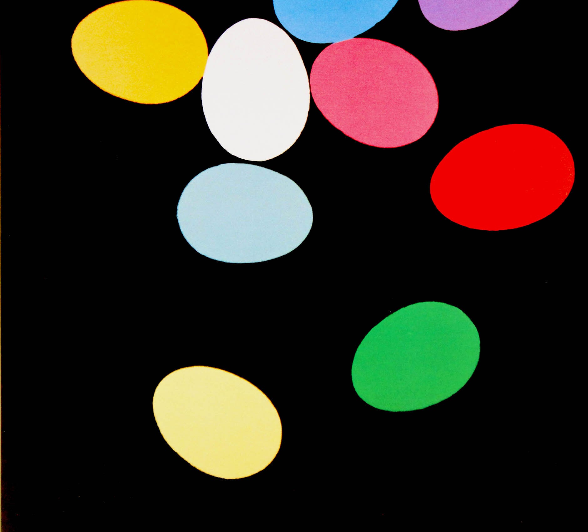 ◾イラスト画複製　アンディーウォーホル アンディ ウォーホル 絵画「エッグ,1982(マルチ) Eggs,1982(Multi