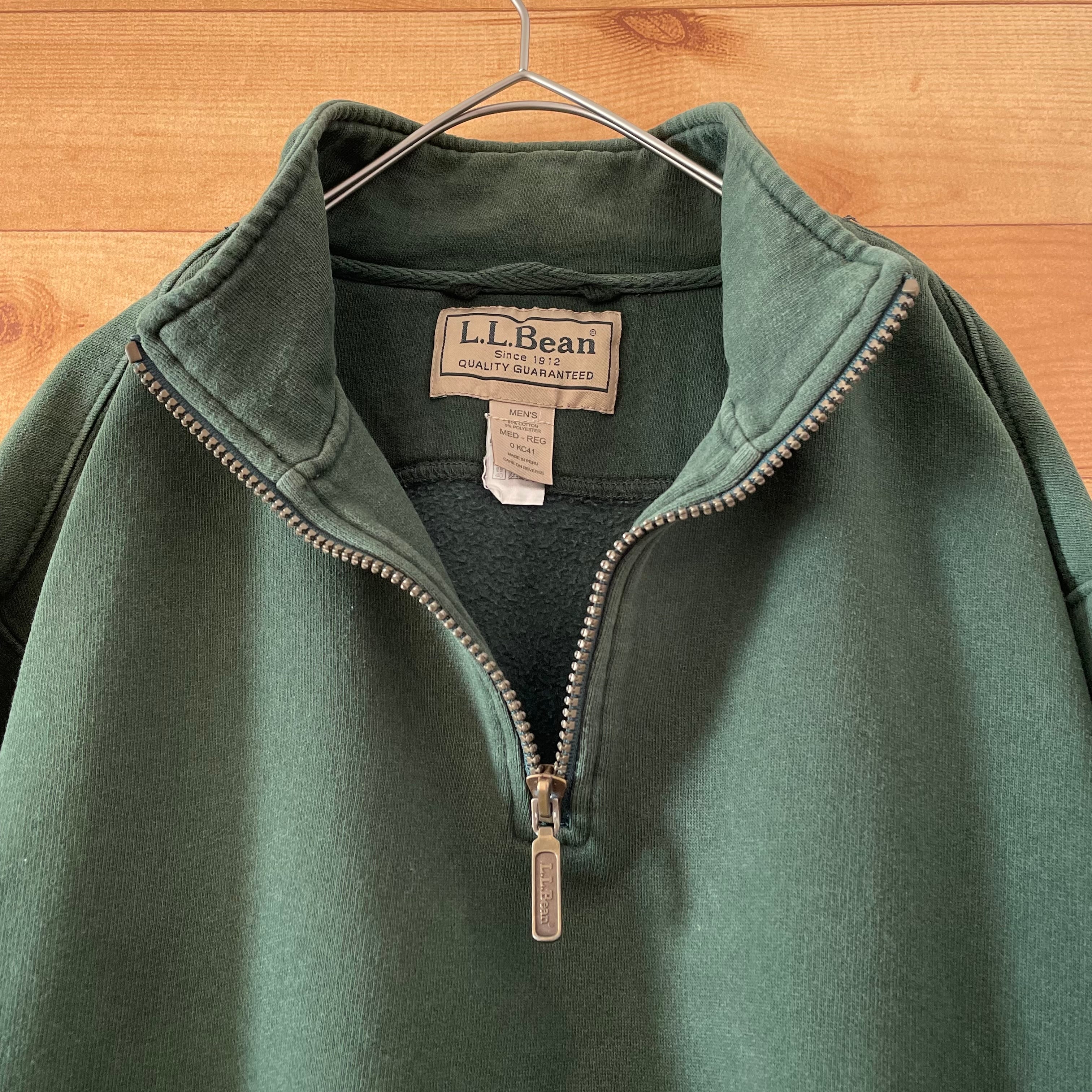 希少 80s USA製 L.L.Bean Half Zip Fleece