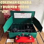 コールマン 431 ツーバーナー 赤タンク コンパクト カナダ製 1980年代製造 ビンテージ ストーブ 2バーナー COLEMAN キャンプ ホワイトガソリン 希少 美品 箱付き